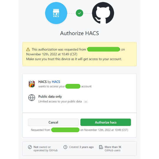 Install Home Assistant Community Store {HACS}!