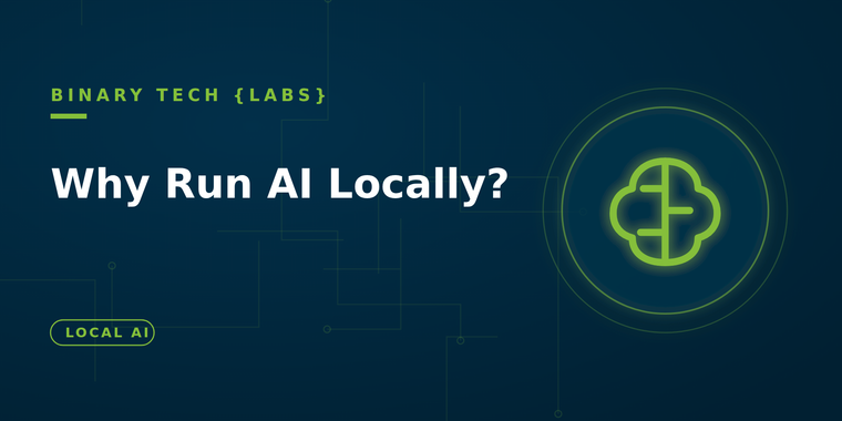 Why Run AI Locally?